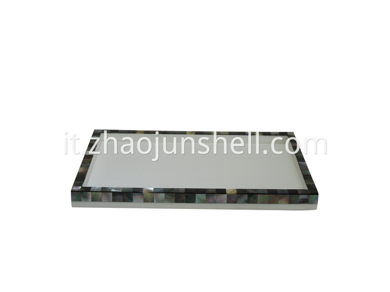 black mother of pearl tray